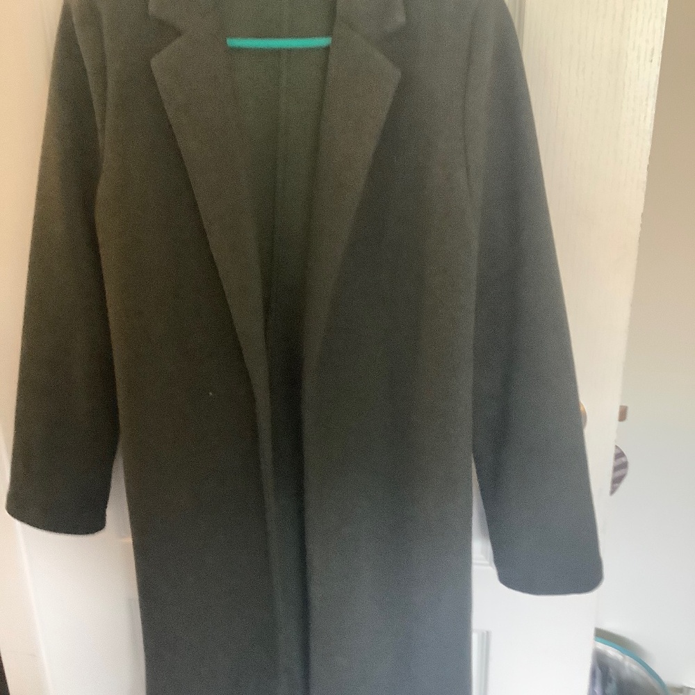 Zara light weight green coat